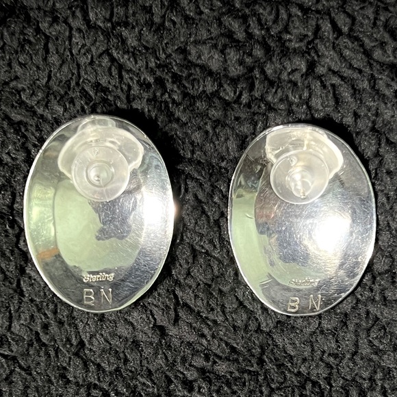 Sterling Silver And 14K Gold Kokopelli Earrings for pierced ears - Picture 2 of 3